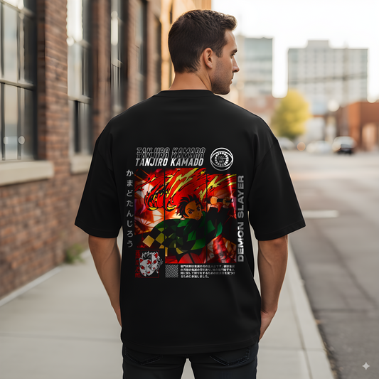 Tanjiro Kamado | Demon slayer | unisex oversized tshirt